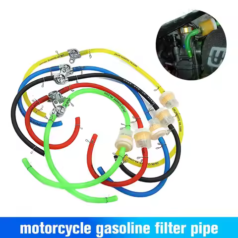 Motorcycle Petrol Fuel Tap Valves On/off Switch + Oil Filter Petcock Dirt Go Scooter Kart Bike Tube+