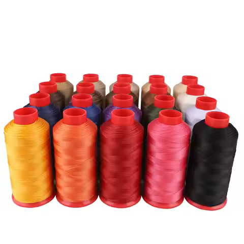 TEX 135 Nylon Bonded Thread 0.4MM Heavy Duty Fabric Sewing Leather Upholstery Shoes Canvas Sewing St