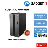 LENOVO LOQ TOWER 17IRR9 90X00015MI GAMING PC (I7-14700F,16GB,512GB SSD,RTX4060 8GB,WIN11)FREE USB KB