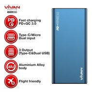 Original Vivan Power Bank VPB-F10S 10000mAh Quick Charger PowerBank