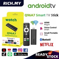 Latest Q96A7 HD TV Stick 4K Plug and Play Smart Voice Remote Control WiFi 2.4G Wireless Keyboard