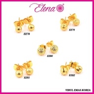 Elena Emas Korea Emas Sadur Anting Dewasa/Budak(EE78(EE79(EE80(EE81(EE82(EE155(EE156(EE361(EE362(EE3