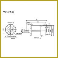 ✶ ☪ ❥ 775 DC Motor 12V 12000RPM High-speed Large Torque Motor with Ball Bearing and Fan Blades for
