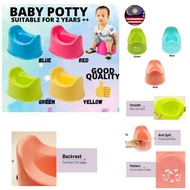 🔥👍🏻Mangkuk Tandas Latih Budak Belajar Duduk Baby Kids Toddler Children Portable Seat Learn Potty Training Toilet Bowl