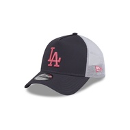 [ORIGINAL] NEW ERA A-FRAME TRUCKER LOS ANGELES LA DODGERS Logo Colour Era 9FORTY BLACK WHITE SNAPBAC