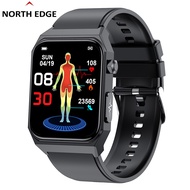 New Square Ecg Smart Watch Heart Rate Blood Pressure Blood Oxygen Body Temperature Non-Invasive Blood Glucose Bluetooth Health Testing Meter