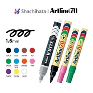 Artline 70 Permanent Marker - Medium Point 1.5mm | 11 Colours | Waterproof | Refillable