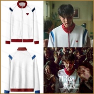 YT2 All of us are Dead Cosplay Jacket Long Sleeve Tops Zipper Casual Loose Coat Netflix Unisex Outer