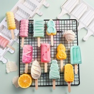 Silicone Ice Cream Mold Popsicle Molds Ice Cube Tray DIY Homemade Cartoon Ice Cream Popsicle Ice Pop Maker Mould