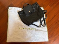 Longchamp小羊皮背囊連塵袋