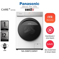 Panasonic 9KG Wash & 6KG Dry CARE+ Edition Front Load Washer Dryer | NA-S96FC1WMY (Washing Machine M