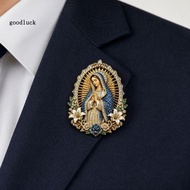 goodluck|  Christian Faith Brooch, Sacred Heart Of Jesus Medal, Enamel Religious Pin Badge, Secure S
