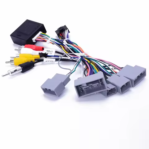 Car 16pin Radio Wiring Harness Canbus Box For Honda XRV Fit Jazz Elysion Jade Vezel Hrv Stereo Wire 