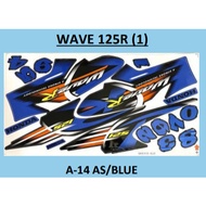 Stiker sticker body stripe cover set (1) wave125 wave125r wave 125 125r