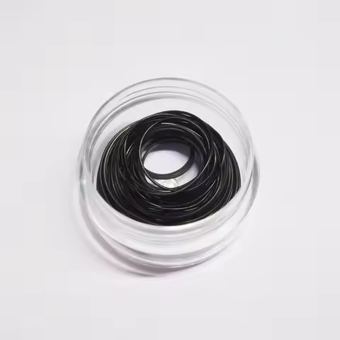 One Set 0.3mm/0.4mm/0.5mm/0.6mm Thick Black Gaskets 12mm-30mm Watch Back Cover O-Ring