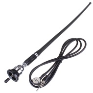 Car Radio Antenna 17inch Car Roof Aerial AM-FM Rubber Design with 180-Degree Swivel Base and 51" Fle
