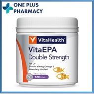 VitaHealth VitaEPA Double Strength Fish Oil Omega-3 120 Softgels [EXP 05/2026] / VITA EPA