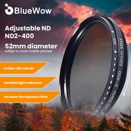 Bluewow 52mm/37mm ND Mobile Polarized Lens HD Filter Water Reflection Mobile Filter Clip Set