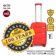 SAMEL 20" FGD 363 JAPANESES CONCEPT EXPANDABLE ANTI THEFT ZIPPER PP LUGGAGE