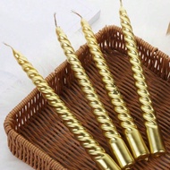 4Pcs/Set 8 Inch Black Taper Candles,Dripless Long Candle Sticks,8 Hrs Clean Burning Unscented Tapere