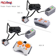 火車軌道馬達套裝動力功能零件電池盒紅外線遙控器接收器MOC積木，適用於樂高積木
