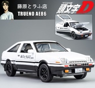 🚘ส่งภายใน24ชม🚘โมเดลรถ รถโมเดลเหล็ก Alloy Car Model TOYOTA—AE86（1:28）