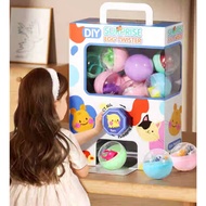 𝐂𝐡𝐢𝐥𝐝𝐫𝐞𝐧'𝐬 𝐄𝐠𝐠 𝐓𝐰𝐢𝐬𝐭𝐞𝐫 欢乐扭蛋机迷你盲盒扭蛋机 Fun Surprises Toys Toy Cartoon Eggs Blind Box Clip Fun Toy Gift Mainan Budak