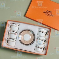 Hermès 愛馬仕【六杯六碟】系列rr馬圖系列H標系列熱帶雨林13   喬遷 禮物 入貨 餐具 西餐 咖啡杯 茶壺 茶杯 碗碟 手信
