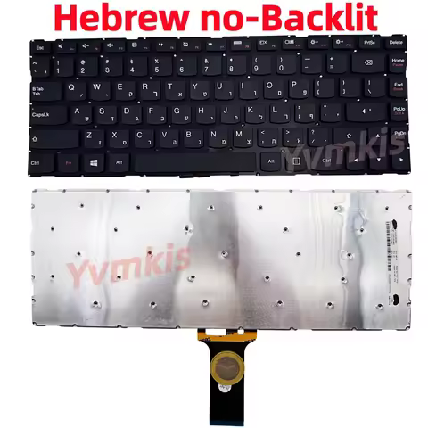 Hebrew/HB laptop Keyboard for Lenovo U41-70 S41 S41-35 S41-70 S41-75 ,Flex 3 1435 1470 1480,Flex 3-1