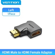 Vention อะแดปเตอร์ HDMI 90 270องศามุมขวา HDMI ชายกับหญิง HDMI เคเบิ้ลแปลงสำหรับ HDTV PS4 PS5แล็ปท็อป