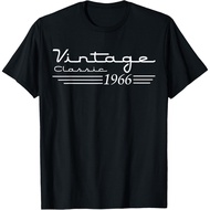 Men's cotton T-shirt Vintage 1966 59th Birthday Gifts Men Women 59 Years Old T Shirts Pure Cotton Te