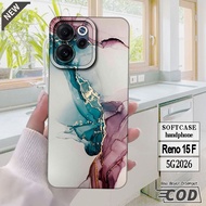 OPPO RENO 15F 5G 2026 Case - RENO 15 F 2026 cover - Cool elastic clear black silicone Case