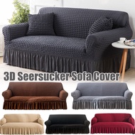 Universal Seersucker Sarung Sofa 1/2/3/4 Seater L Shape Sofa Cover Slipcover Sofa Protector Sarung Kusyen