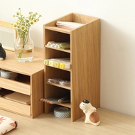 日本霜山 桌上用木質五層置物收納架