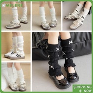 NOPVXBU Knitted Sock, Bow Knitted Children's Sock Covers, Acrylic Warm Leg Socks