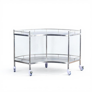 Stainless Steel Medical Cart Reinforced Utility Trolley Rolling Cart for Hospital Clinic Dental Offi