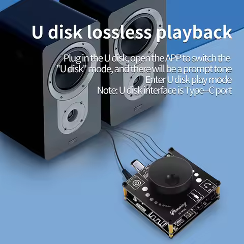 YS-AP50L Digital Power Audio Amplifier Board CS8673E Audio Power Amplifier Bluetooth-compatible 5.1 