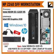 HP Z240 SFF CPU Intel 6TH GEN Xeon E3-1225 v5 @ 3.3GHz~3.7GHz quad core (CAN UPGRADE UP 64GB RAM)