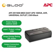 APC BV1000I-MSX EASY UPS 1000VA AVR UNIVERSAL OUTLET 230V - Black