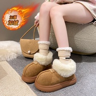 286-2 Kapibara Snow Boots Pier Small Milk Bag Thick-Soled Big Head Boots