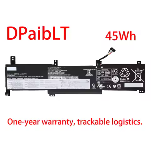 DPaibLT 11.1V 45Wh L20M3PF0 LAPTOP BATTERY For Lenovo IdeaPad 3-14ITL6 15ITL6 17ALC6 L20L3PF0 L20C3P