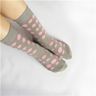 我愛草間彌生 - 男女款棉襪 / 灰狗灰【Socksfun】 (新品)