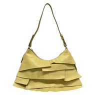 Yves Saint Laurent YSL Auch rive gauche Laula Gorsch SAINTLAURENT vega Handbag Purse yellow leather 