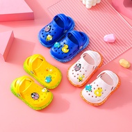 Baby Sandals Boys Summer Toddler Cartoon Girls Baotou Hole Shoes Soft Bottom Non-slip Baby Beach Cartoon Slippers for Boys and Girls