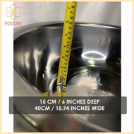 Stainless Steel Home Kitchen Sink Bathroom Laundry Deep Basin Planggana MINI Palanggana 40CM ✔ ◈ ◿
