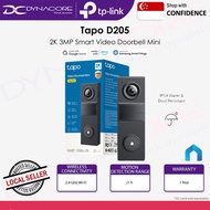 TP-LINK Tapo D205 2K 3MP Smart Video Doorbell Mini 2.4 GHz (1Y)
