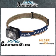 Fenix HL32R Rechargeable 600L Headlamp - Grey