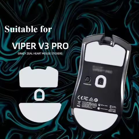 2pcs/Group Smooth and Wear-resistant Mouse Ice Skates Suitable for Razer Viper V3PRO Mouse Bottom Ac