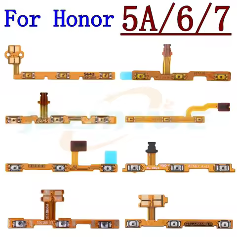 Original For Honor 6X 6A 6 7 7A 7X 7S 7C 5A 5X 5C Side Button Key Switch Volume Power On Off Flex Ca