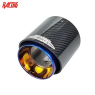 Burnt Blue Stainless + Carbon Fiber Muffler Tip Fit for Mini Cooper Exhaust Tip R55 R56 R57 R58 R59 